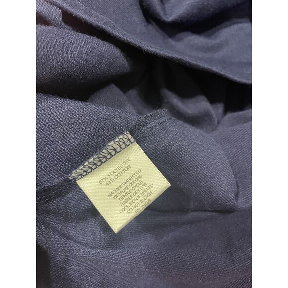 Wishful Park Blue Solid Casual Basic 3/4 longsleeve Dress Short Size Medium - Picture 4 of 6